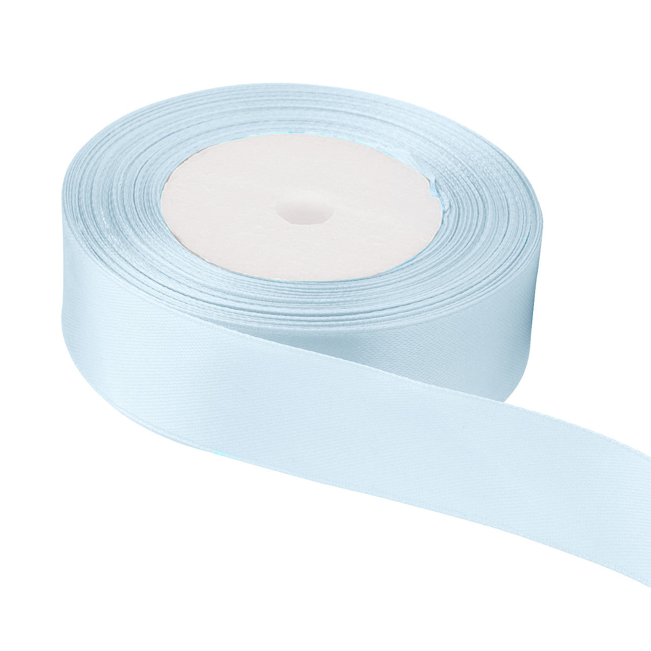 25m Double Sided Satin Ribbon - Sky Blue