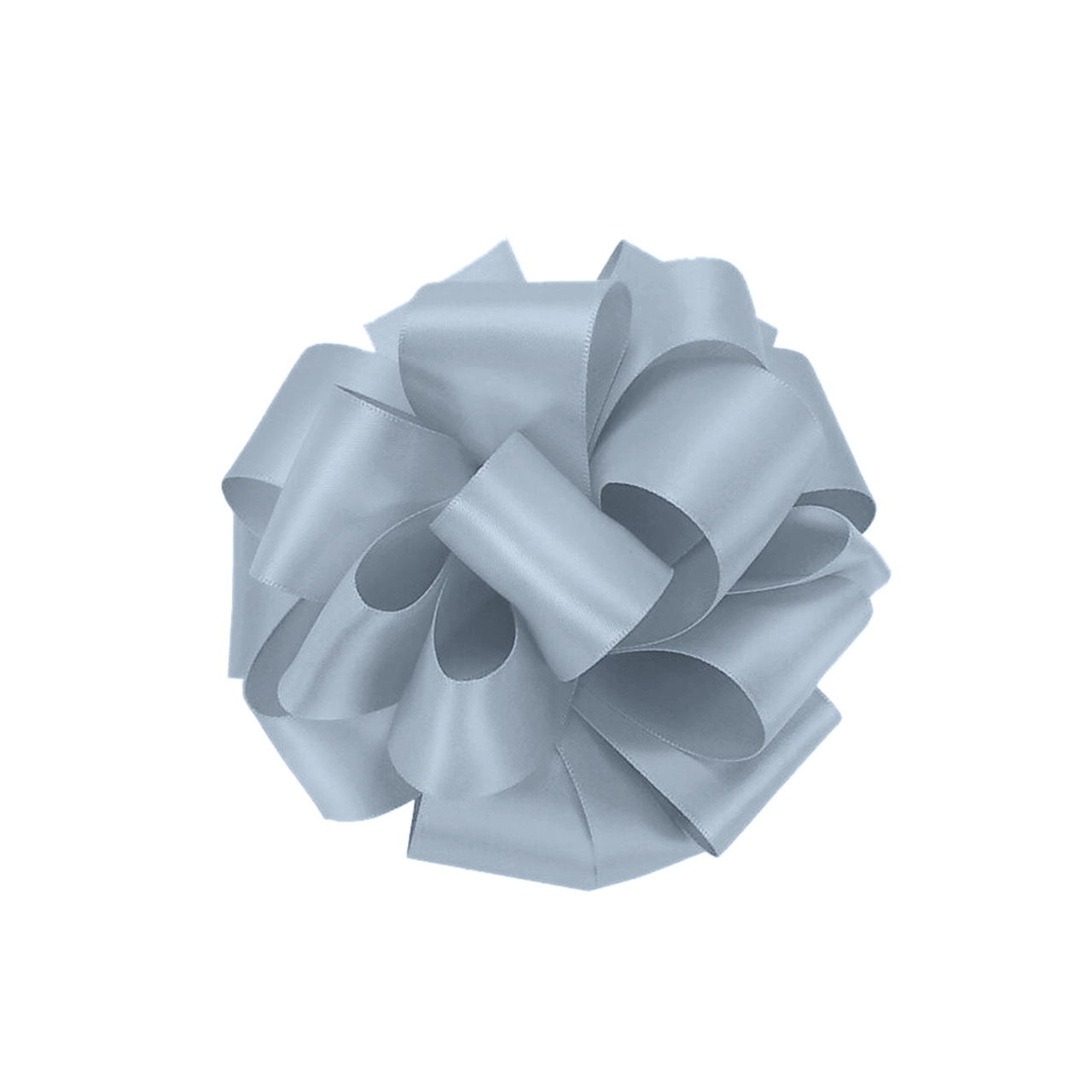 1m Double Sided Satin Ribbon-Silver