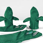 20" Green Damask Polyester Table Napkin - Green