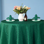 20" Green Damask Polyester Table Napkin - Green