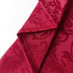 20" Green Damask Polyester Table Napkin - Red