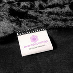 Round Crushed Velvet Tablecloth - Black