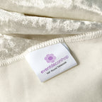Round Crushed Velvet Tablecloth - Champagne