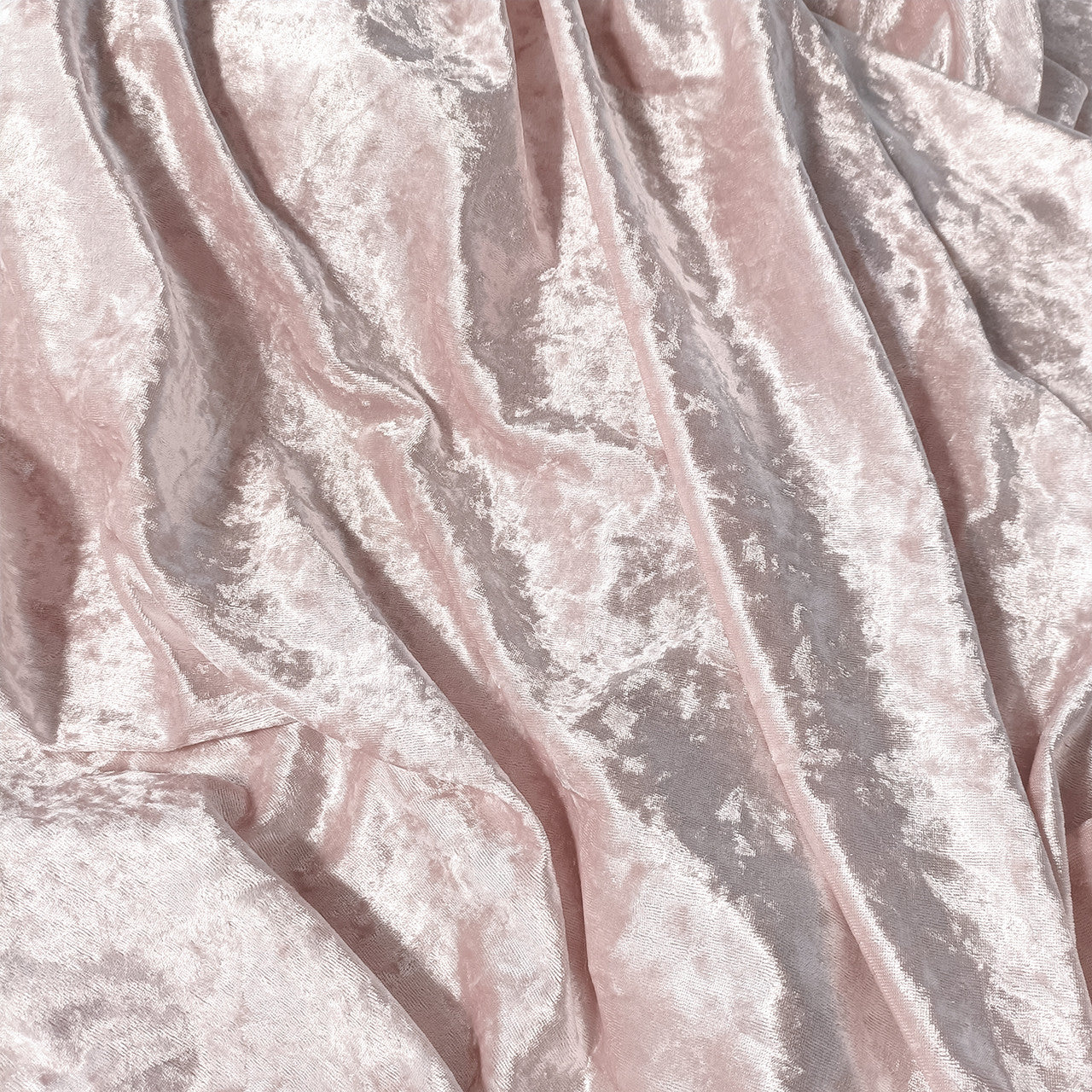Round Crushed Velvet Tablecloth - Rose Pink