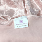 Round Crushed Velvet Tablecloth - Rose Pink