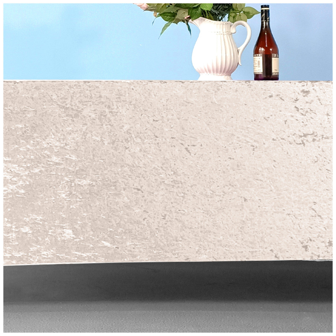 Square Crushed Velvet Tablecloth - Blush Pink