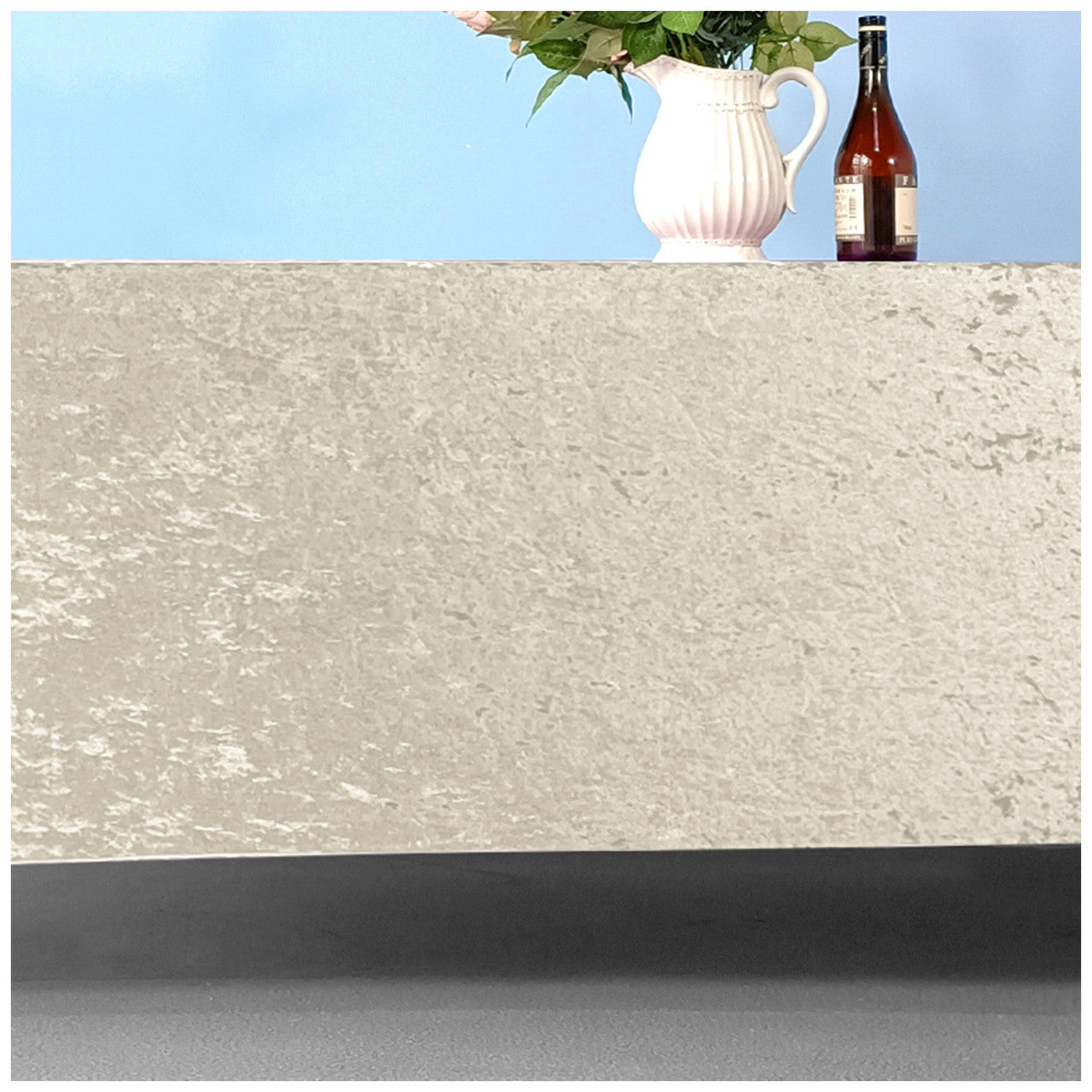 Square Crushed Velvet Tablecloth - Champagne