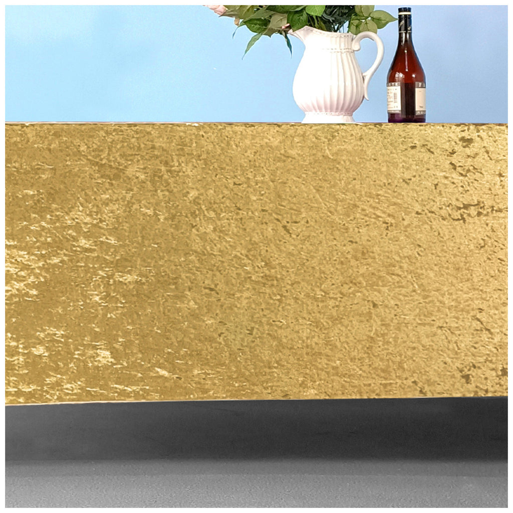 Square Crushed Velvet Tablecloth - Gold