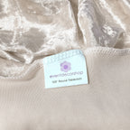 Round Crushed Velvet Tablecloth - Blush Pink