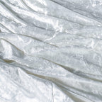 Rectangle Crushed Velvet Tablecloth - White