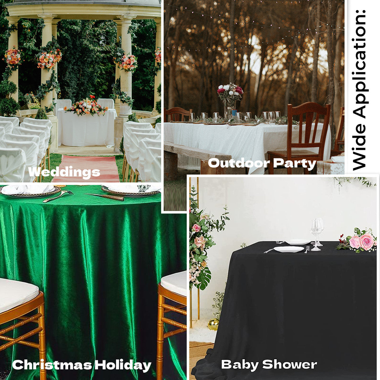 Rectangle Crushed Velvet Tablecloth - Silver