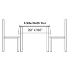Rectangle Crushed Velvet Tablecloth - Gold