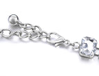 Large Diamante Crystals Belt - Silver