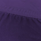 Short Velvet-Touch Spandex Chair Cover - Dark Purple