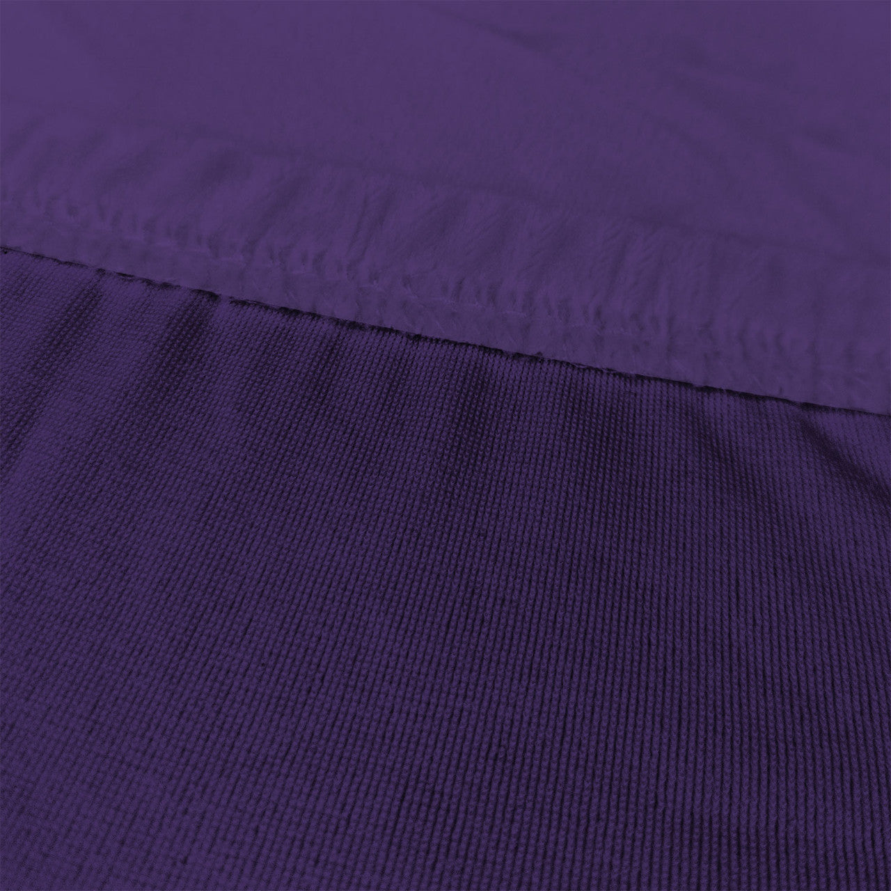 Short Velvet-Touch Spandex Chair Cover - Dark Purple