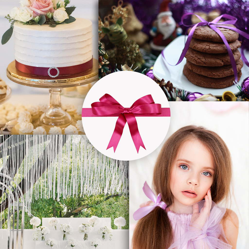 1m Double Sided Satin Ribbon-Sage