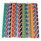 Multicolour Biodegradable Paper Straws