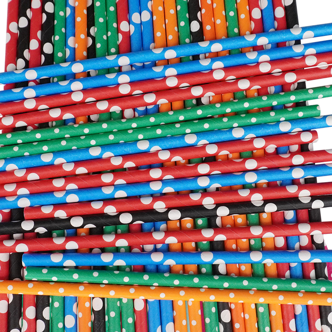 Multicolour Biodegradable Paper Straws