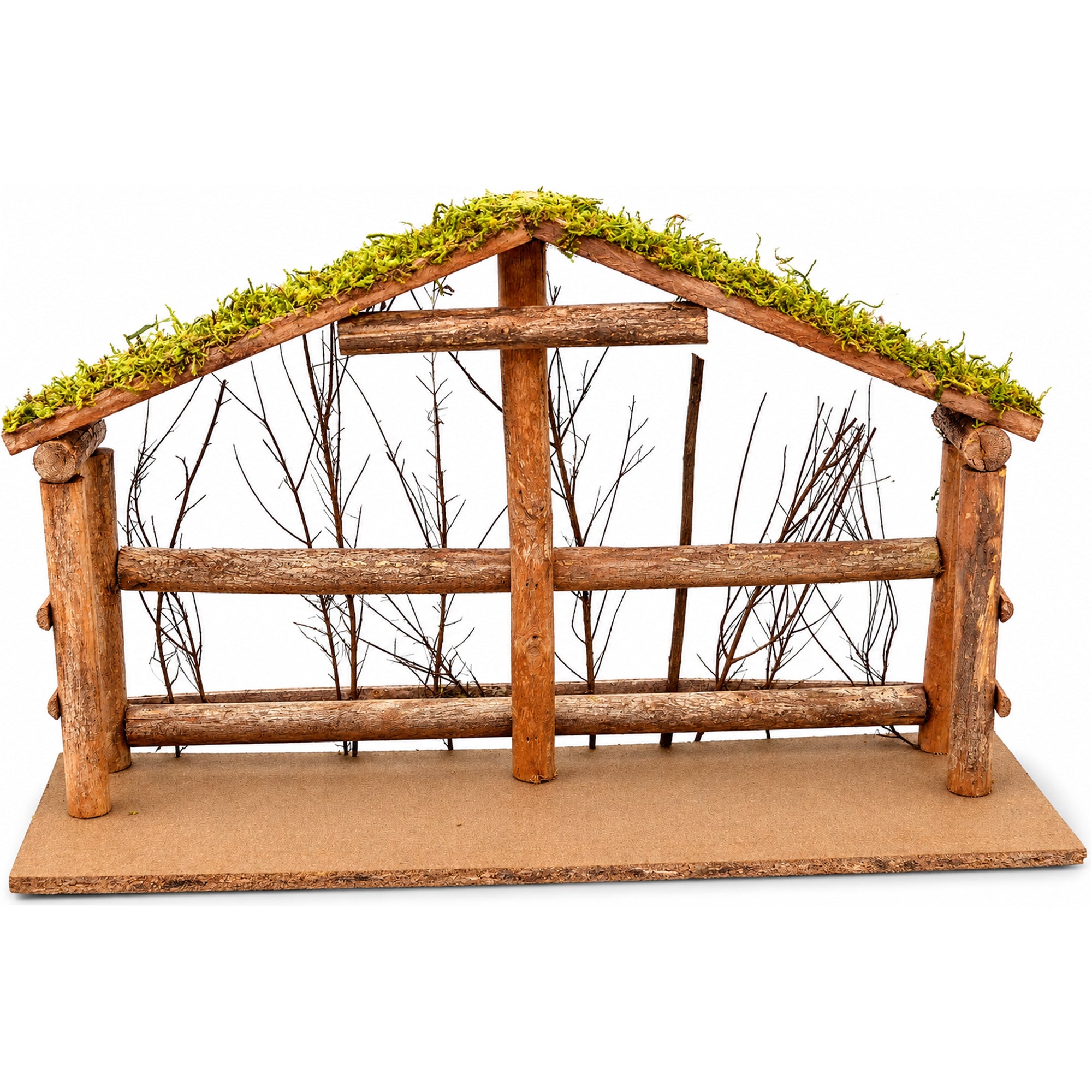 Wood Nativity Stable - Large