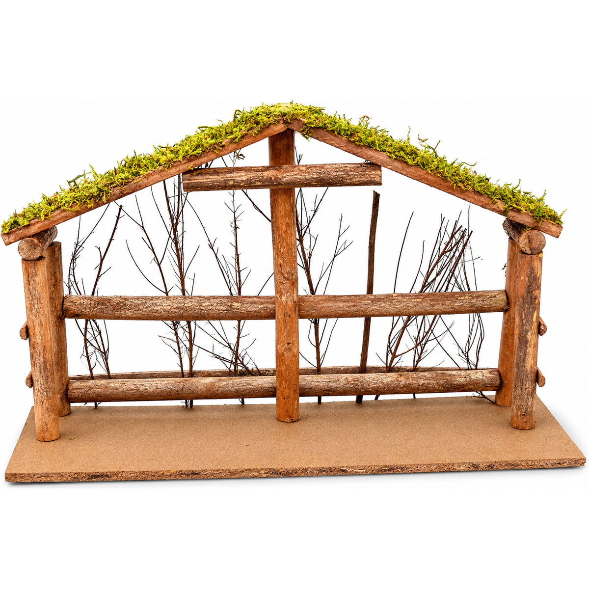 Wood Nativity Stable - Large