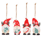 Wooden Nordic Gnome Christmas Hanging Signs