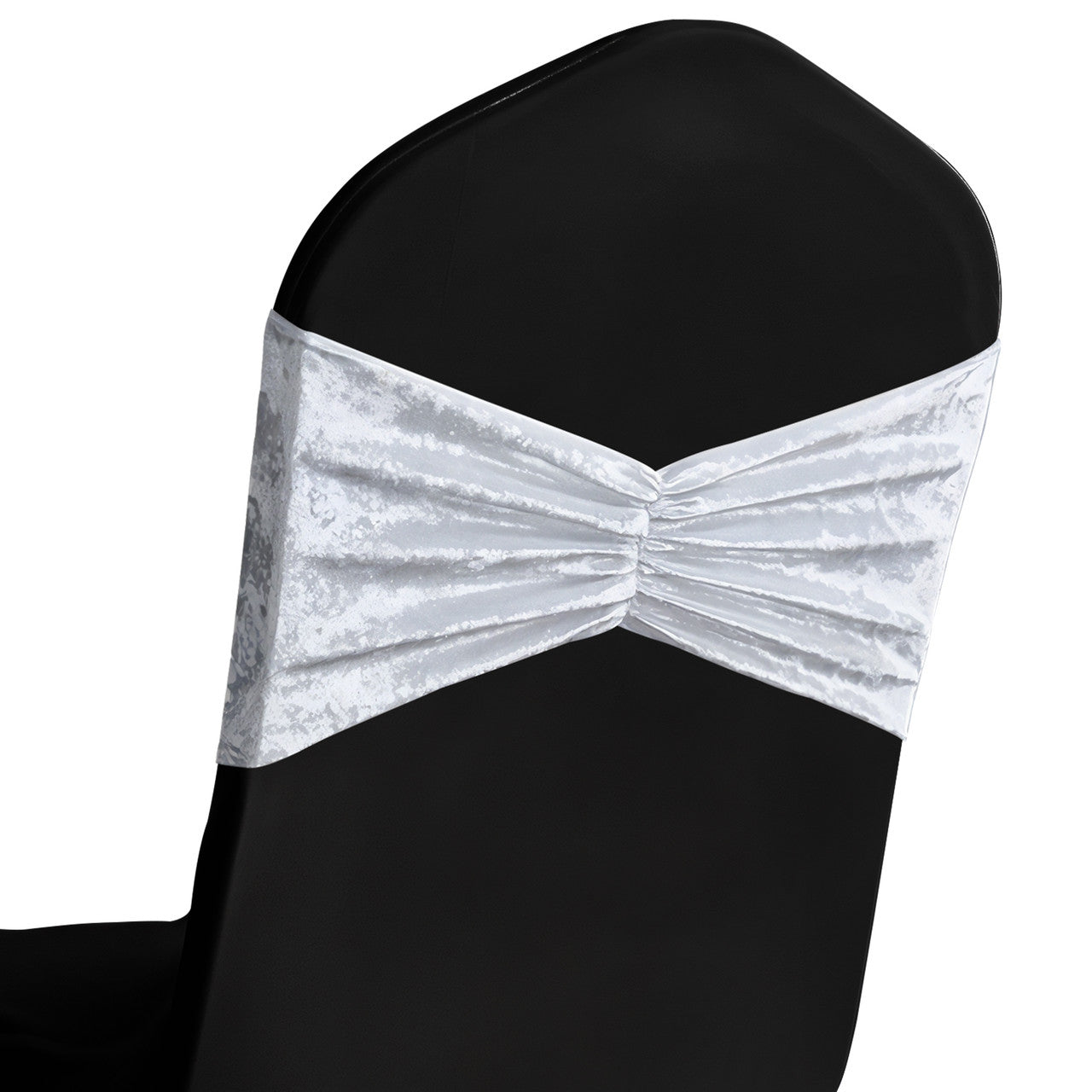 Velvet Chair Band - White