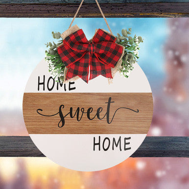 Home Sweet Home Wooden Sign - Round