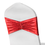 Velvet Chair Band - Red