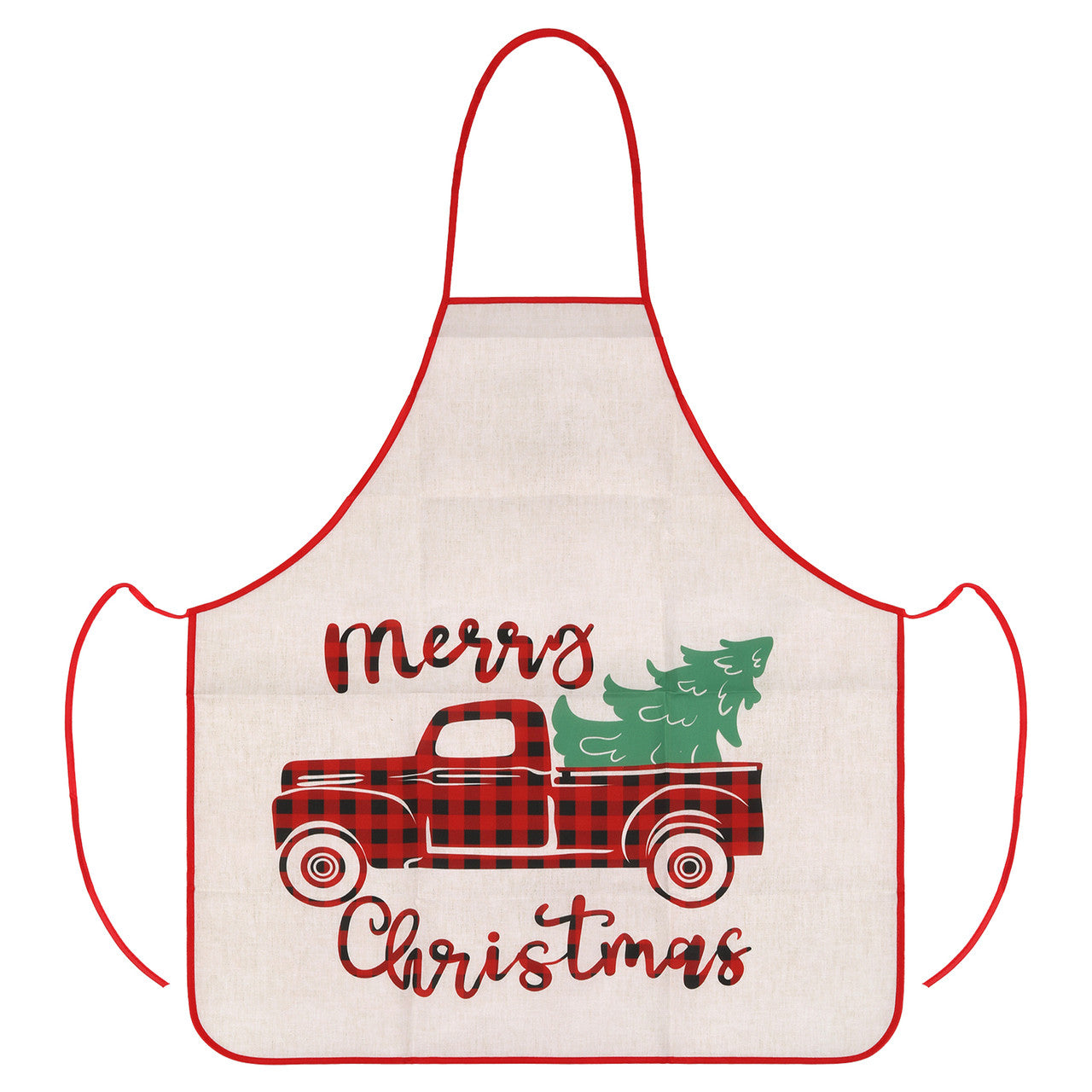 Unisex Christmas Apron – Festive Truck Design