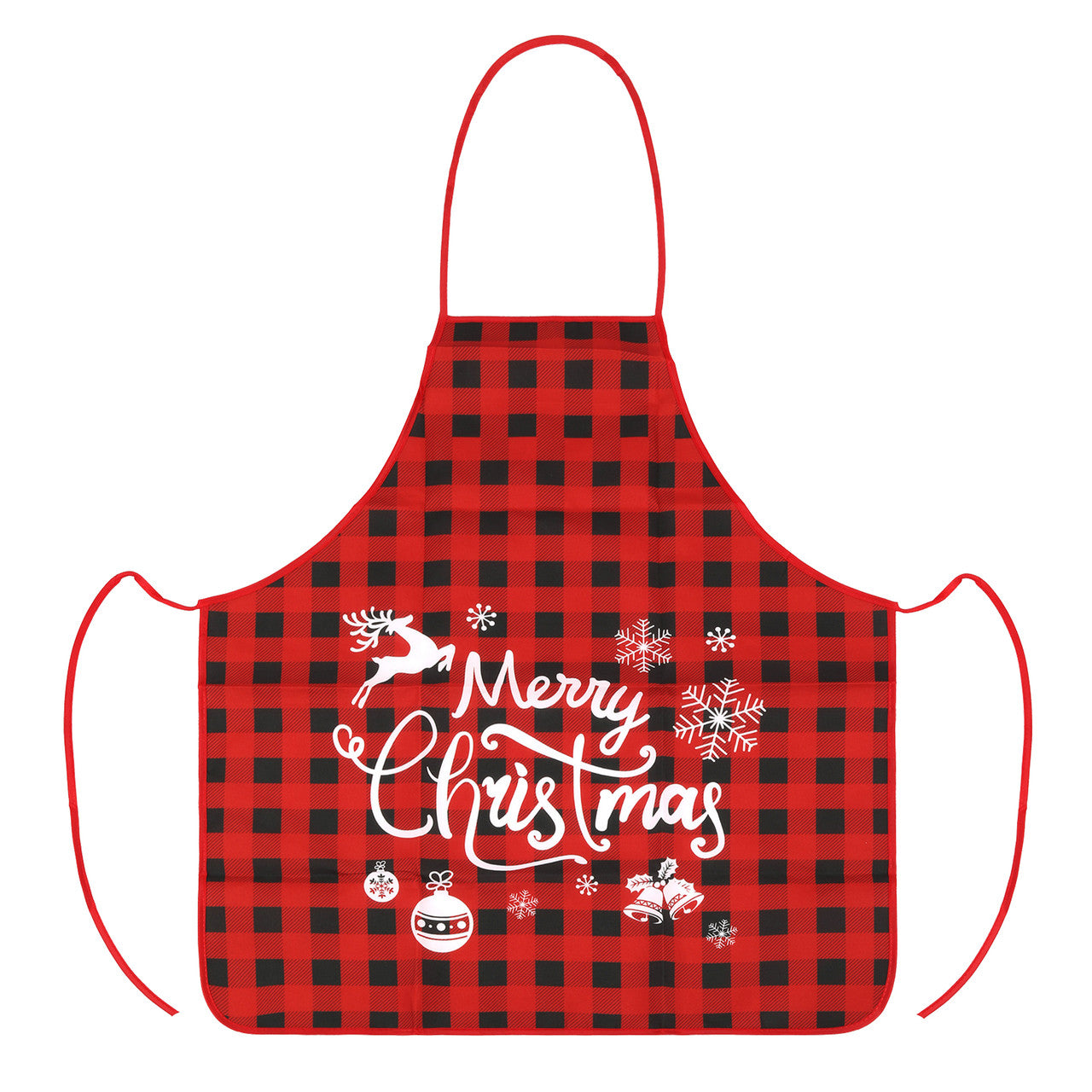 Unisex Christmas Apron for Adults – Buffalo Plaid Design