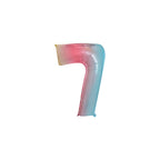 Large Foil Number Air-fill and Helium Balloons (0-9) - Rainbow