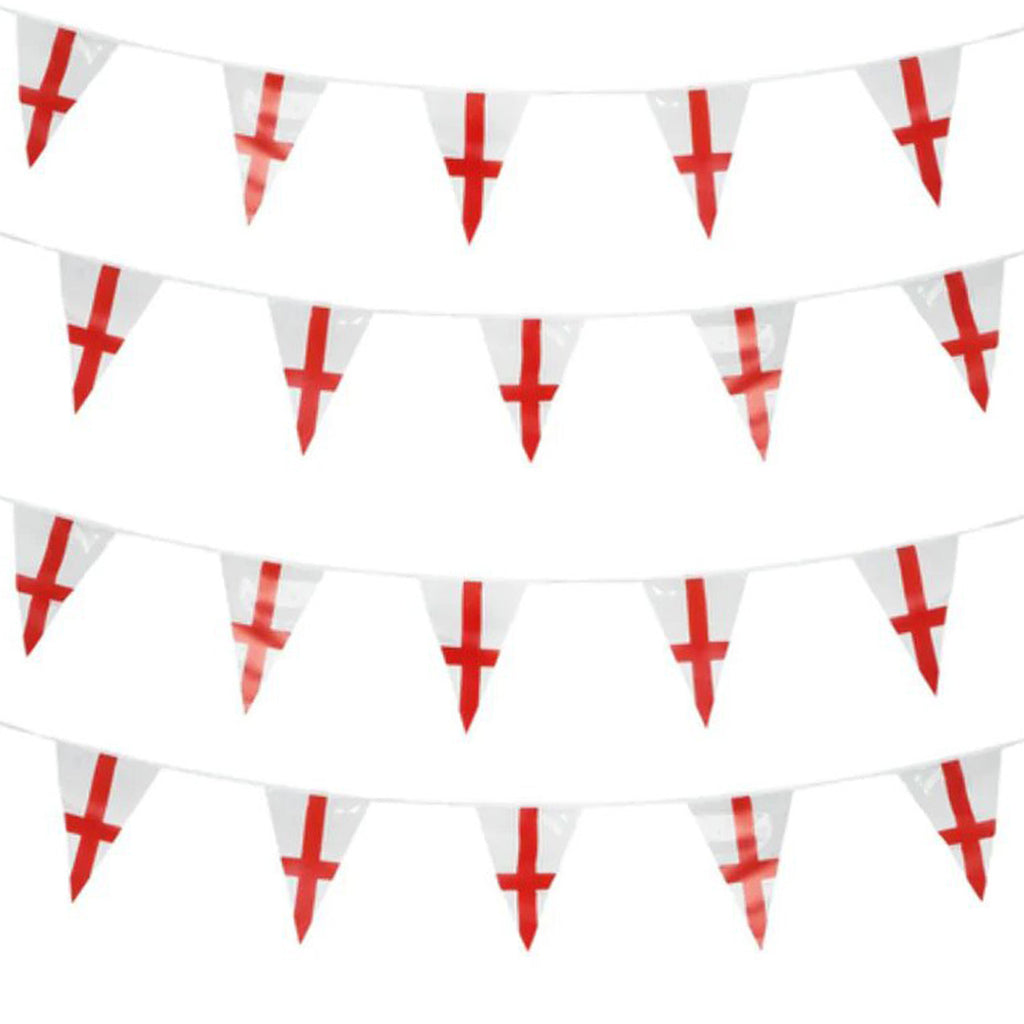 England Flag Bunting (Triangles) - 10m