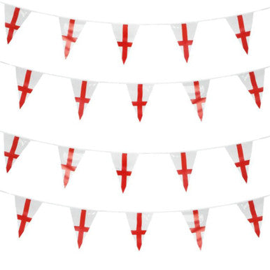 England Flag Bunting (Triangles) - 10m