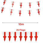 England Flag Bunting (Triangles) - 10m