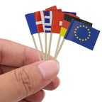 Cocktail Toothpick Stick Flags - 50pcs
