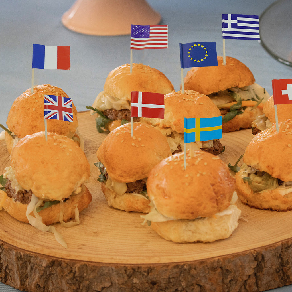 Cocktail Toothpick Stick Flags - 50pcs
