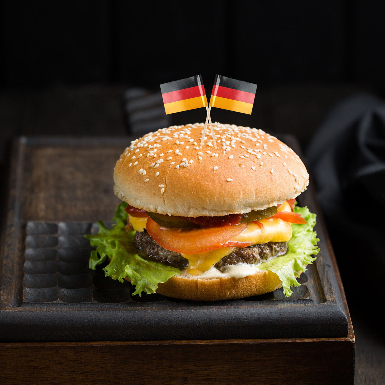 Germany Flag Printed Cocktail Sticks - 50pcs