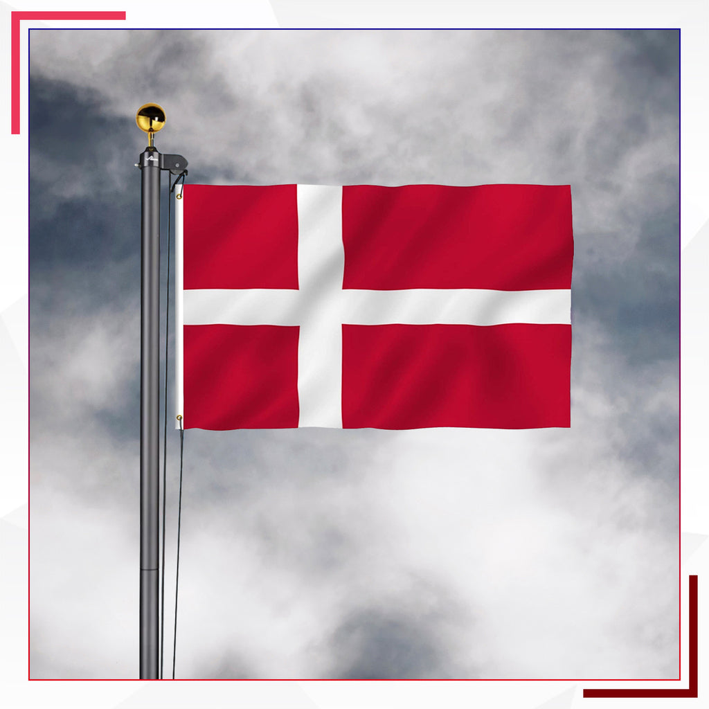 Denmark Flag - 5ftx3ft