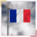 France Flag - 5ftx3ft