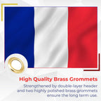 France Flag - 5ftx3ft