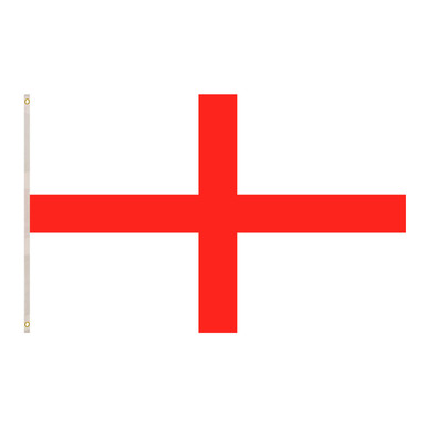 England Flag with Eyelets - 5ft x 3ft