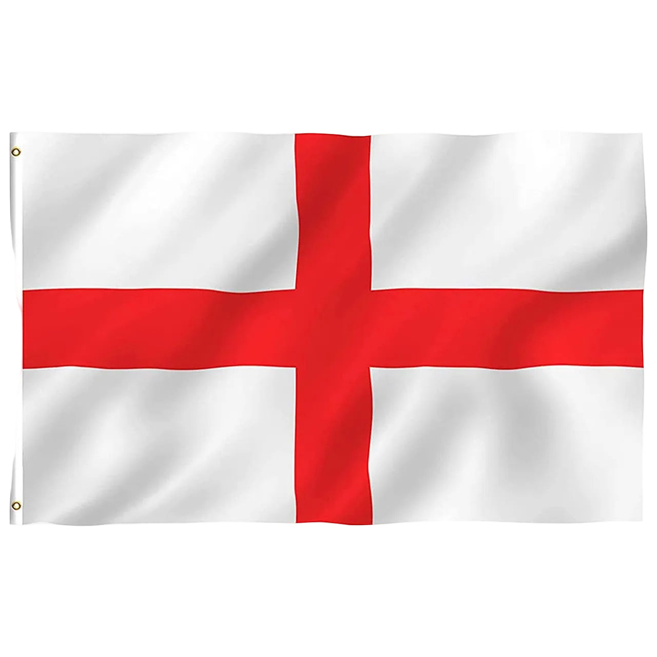 England Flag with Eyelets - 5ft x 3ft