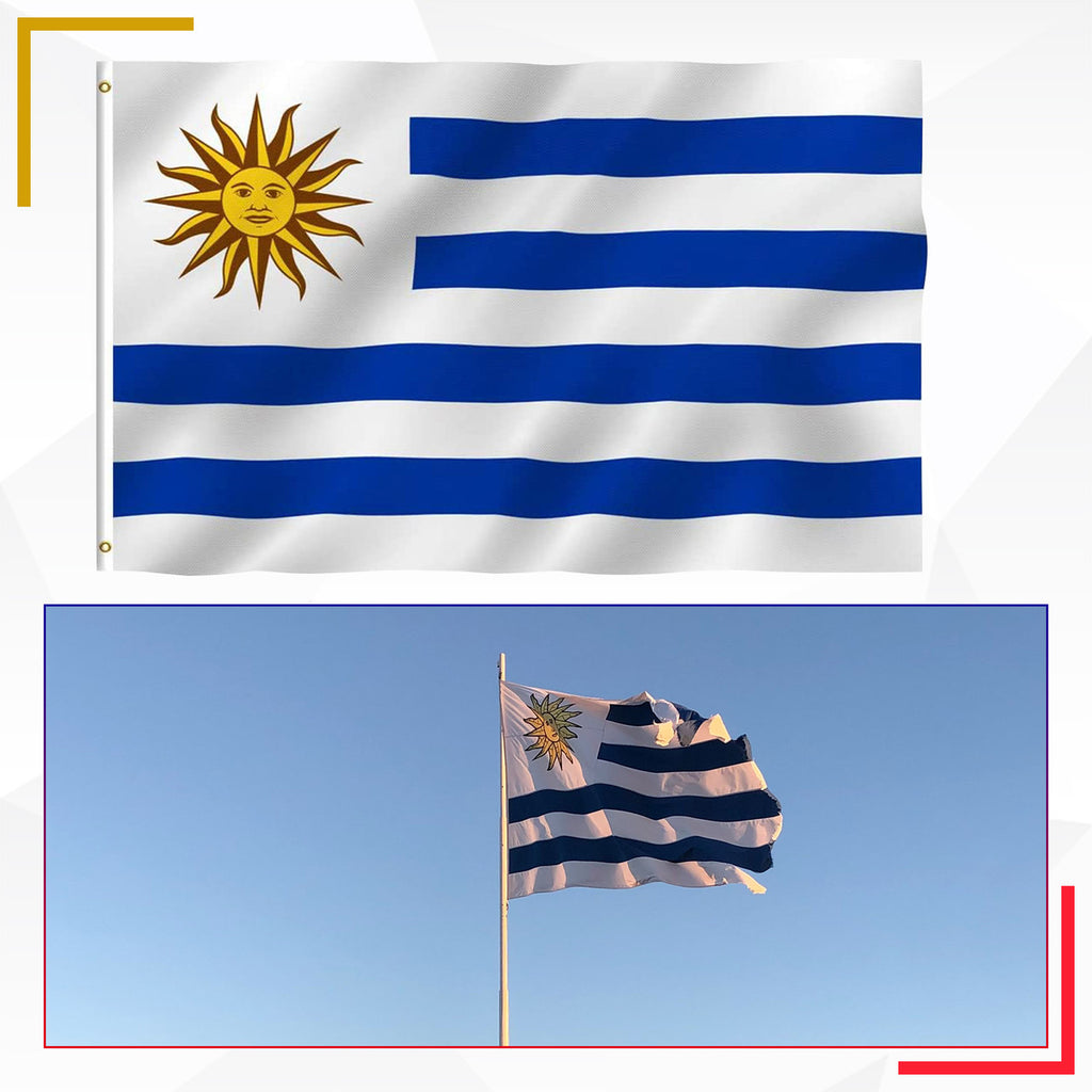Uruguay Flag - 5x3ft