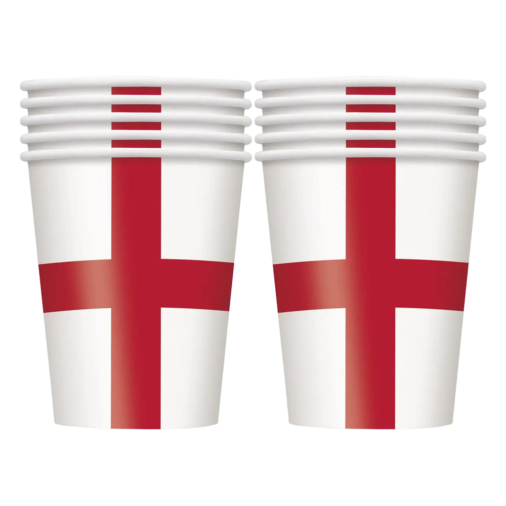 England Flag Paper Cups - 10pcs