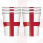 England Flag Paper Cups - 10pcs