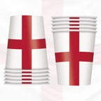 England Flag Paper Cups - 10pcs