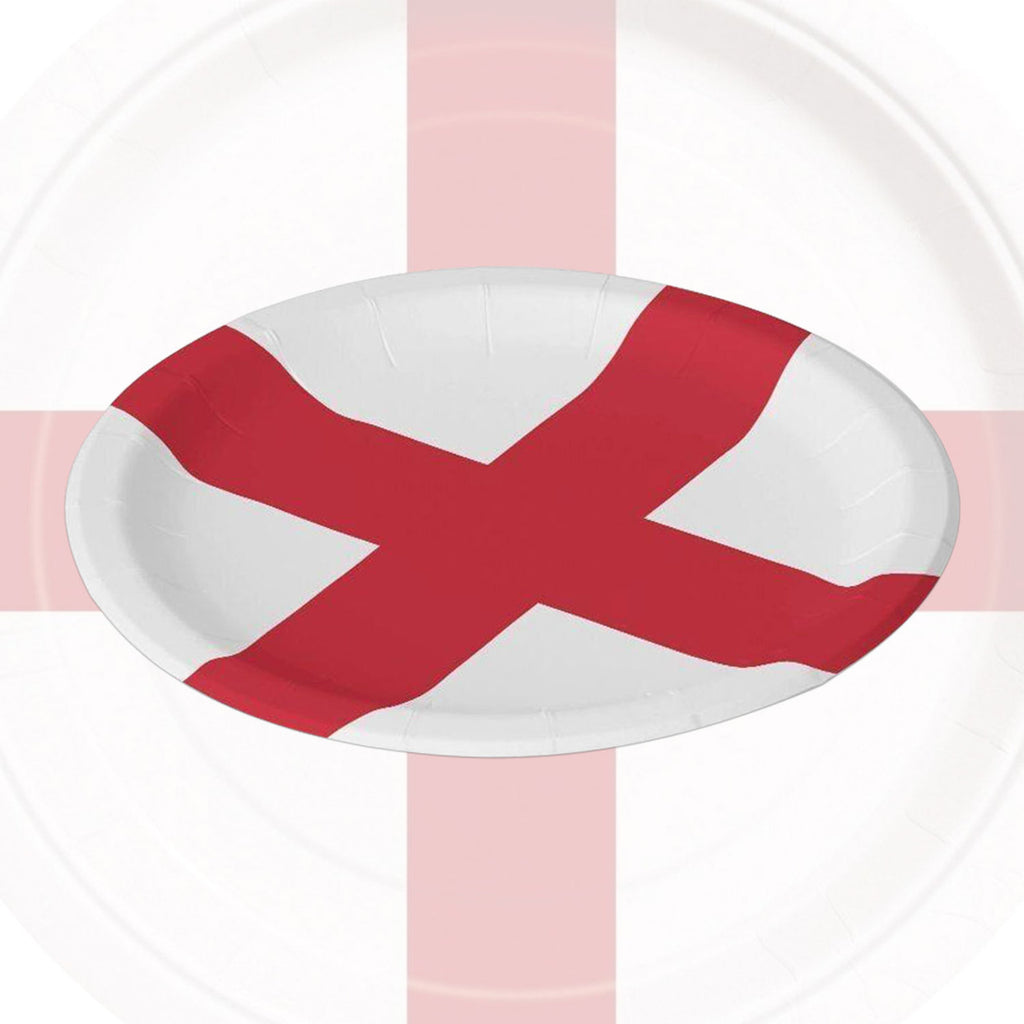 England Flag Party Plates - 10pcs