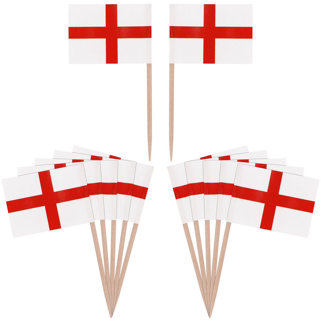 England Flag Toothpicks (Pack of 50)