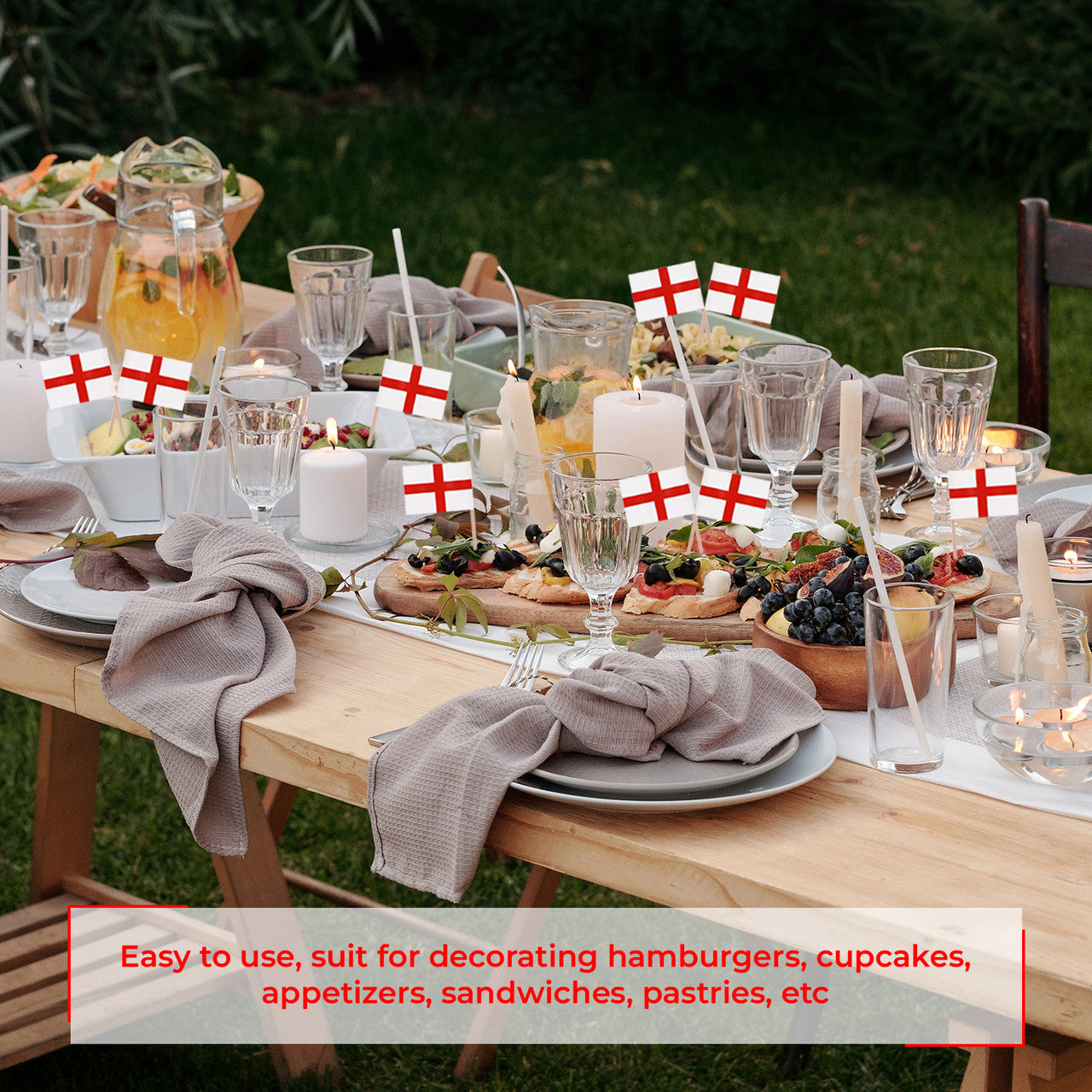 England Flag Toothpicks (Pack of 50)
