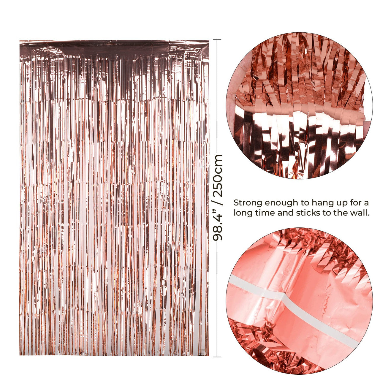 Foil Backdrop - Rose Gold